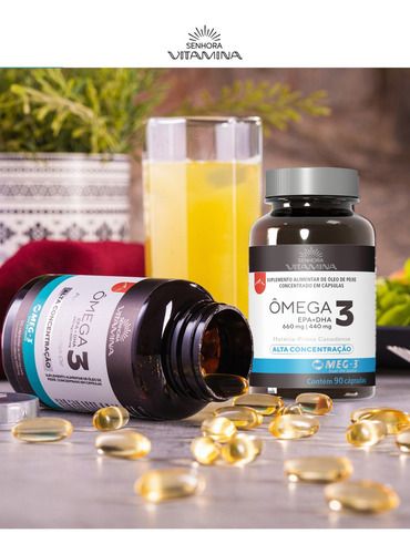 Ômega 3 Do Canadá Alta Concentração Epa Dha 1.100mg (8 Un) Sabor Sem sabor