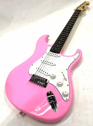 Guitarra Strato Memphis By Tagima Mg22 Rosa Novo Original