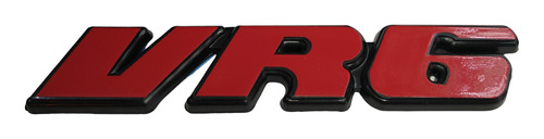 Emblema Vr6 Para Golf Jetta Rojo