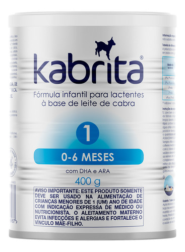 Fórmula Infantil Kabrita 1 Leite De Cabra 400g