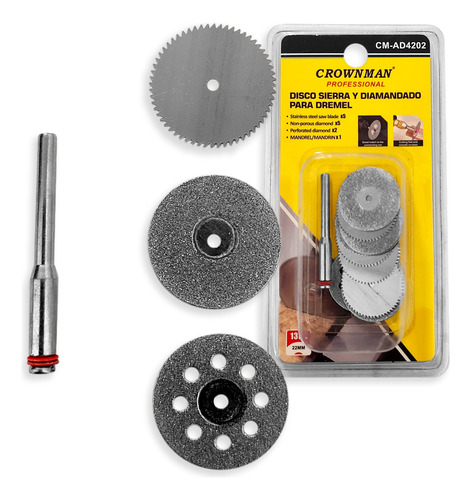 Kit Para Minitorno Discos Diamantados Y Sierra Dremel 13pcs