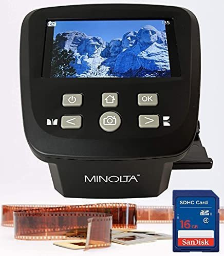 Escáner De Película Minolta 5'' 35mm Alta Resolución -negro