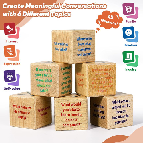 Garybank Cubos De Conversación Con Juego De Tic Tac Toe, Gra