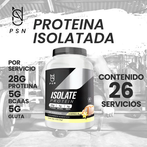 Suplemento En Polvo Psn Whey Protein Mass Gainer 1 Kg Vainilla