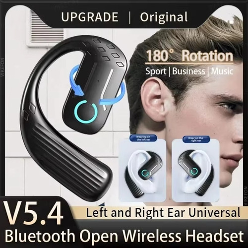 Auriculares Inalámbricos Ajustables Bluetooth 5.4 Con Micróf