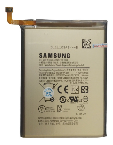 Batería Samsung M30 M31 M30s M215 Eb-ebg580abu (3067)