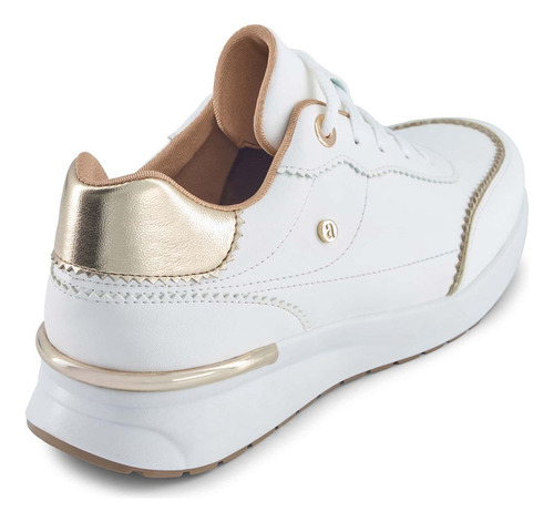 Tenis Formal Ve3689387 Sintetico Blanco Mujer Logo Boton