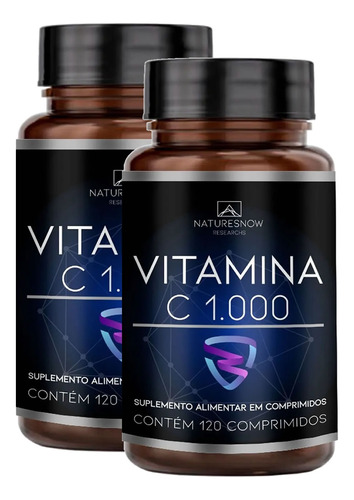 2x Vitamina C 1.000 120caps - Natures Now - Imunidade