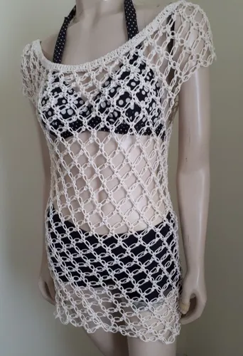 Vestido playero de crochet hotsell