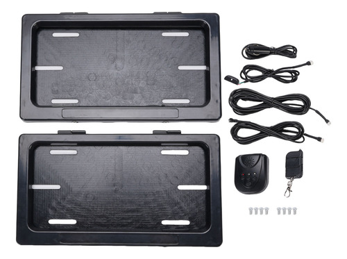 Funda Abatible Para Matrícula De Coche, 2 Unidades, Oculta,