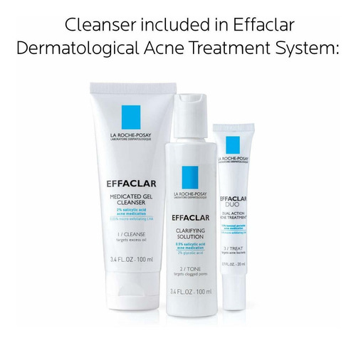 Imagen 5 de 5 de La Roche-posay Effaclar Gel Medicado Del Acné Lavado De Cara