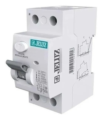 Jeluz interuptores 25a - 40a-63a Disyuntor Diferencial Bipolar