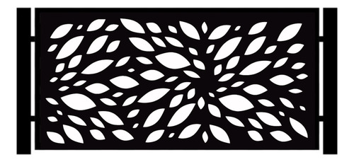 Baranda Balcon Terrazas Y Piletas 2m X 1m Chapa Perforada Gris Oscuro