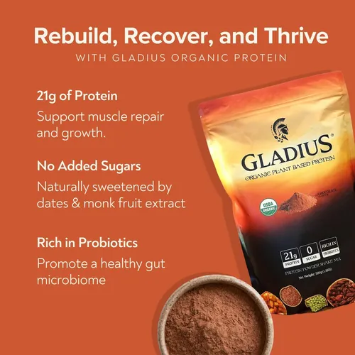 Polvo De Proteína A Base De Planta Orgánica De Gladius | Cho