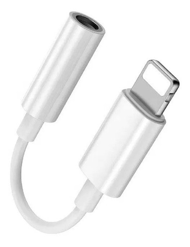 Imagen 1 de 9 de Adaptador Auricular Lightning Miniplug 3.5 Compatible iPhone