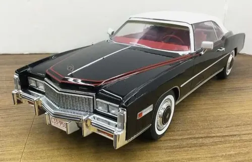 Cadillac Eldorado Convertible 1976 Black Mcg Miniatura 1/18