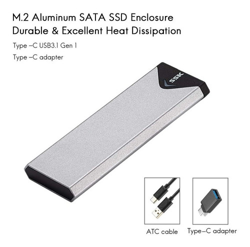 Docking Para Ssd - M.2 Ngff B Y B+m Usb 3.1 Gen 1 5gbps