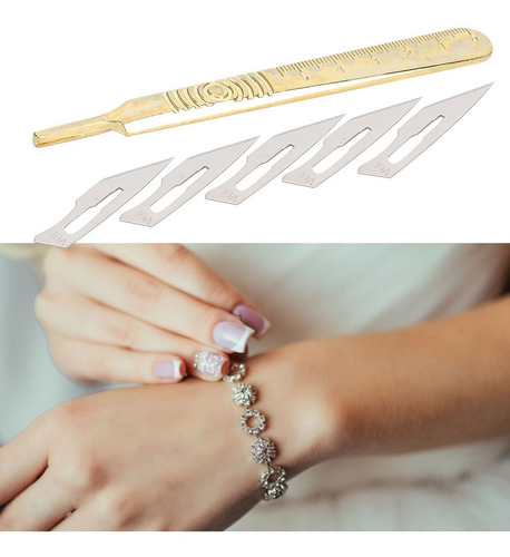 Hojas De Cuchillo Para Grabado De Joyas, Mango, Bisturí Quir