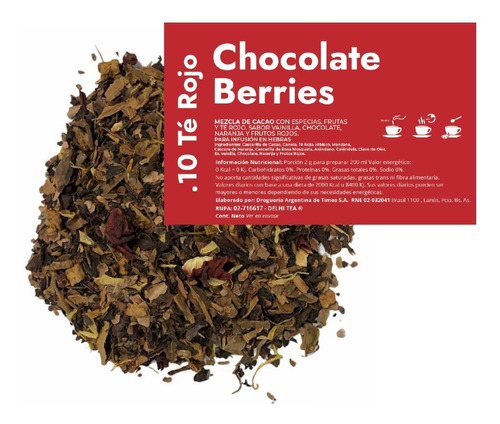 Te En Hebras Hora De Blendear X 250g - .10 Chocolate Berries