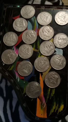 16 Monedas De 1 Peso ,70,71,76,77,78 Y 81,82 Y83