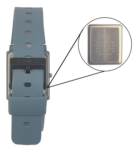 Relógio De Pulso Casio Feminino Analógico Leve Prova D Água Cor Azul - Mq-38uc-2a2df