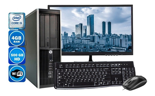Computador Completo Hp 8200 Sff Core I5 4gb Hd 500gb Wi-fi