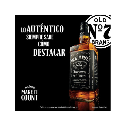 Imagen 3 de 4 de Whiskey Jack Daniels 700ml