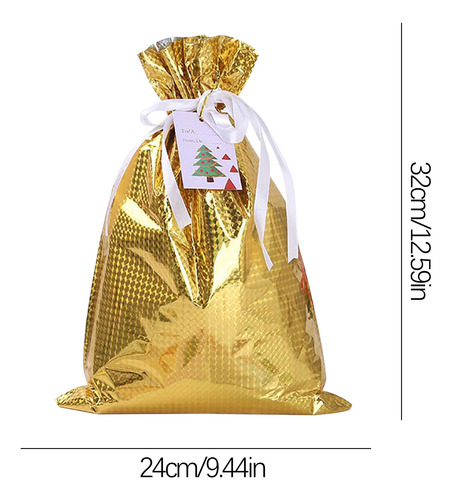 Bolsa De Regalo De Decoración Navideña, Bolsa De Regalo Con