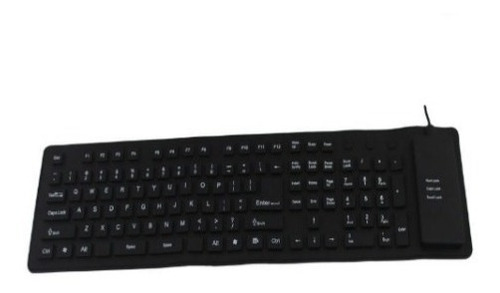 Teclado Flexible Usb Portatil Plegable Resistente Polvo Agua
