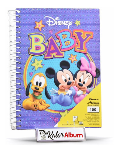 Álbum Fotográfico Infantil Baby Mickey 100 Paginas