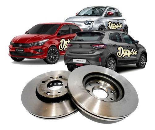 Kit Discos Freno Fiat 500 Argo Crono Punto Siena Tipo Alfa