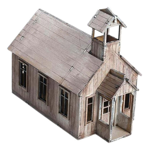 A Adornos Modelo Ensamblados Madera Para Edificio Iglesia