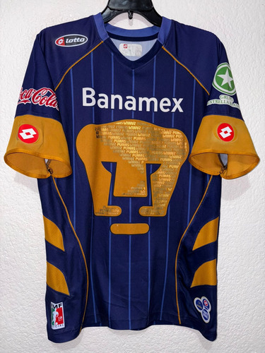 Jersey Pumas Lotto Talla L 4 Verón Local Unam (Usado)