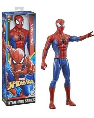 Imagen 1 de 2 de Hasbro Muñeco Spiderman Hombre Araña Rojo Juguete Marvel