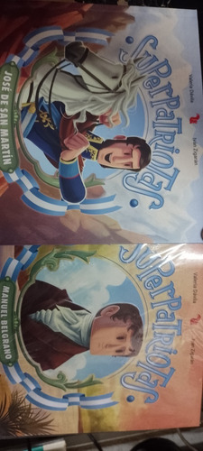Superpatriotas 2 Libros Belgrano  San Martin