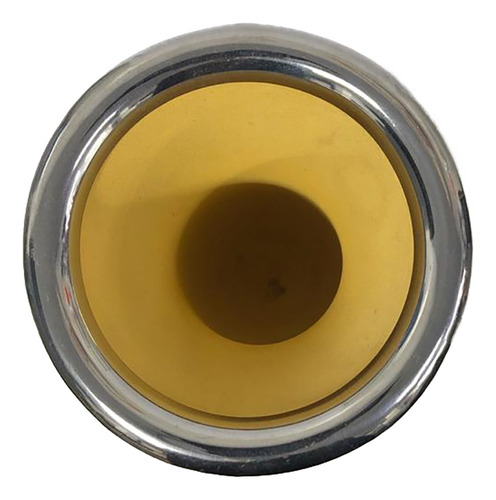Imagem 7 de 7 de Cuia De Chimarrão Porongo Trabalhado Bocal E Base Em Inox