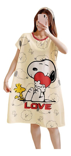 Comoda Pijama Camison Snoopy Peanuts Para Dormir Dama