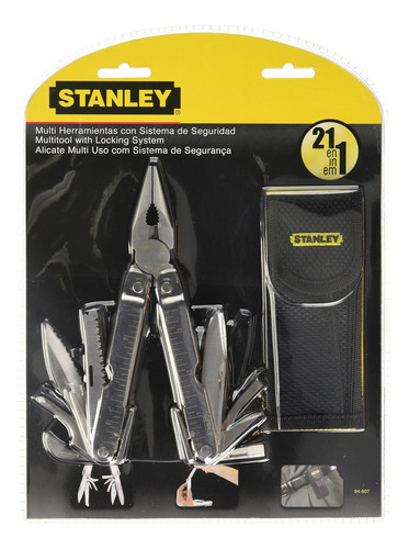 Multiherramienta Con Sistema De Seg 94-807 Stanley 21 En 1 Gris