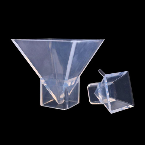 3 Moldes De Silicona Transparentes Para Pirámides, Moldes