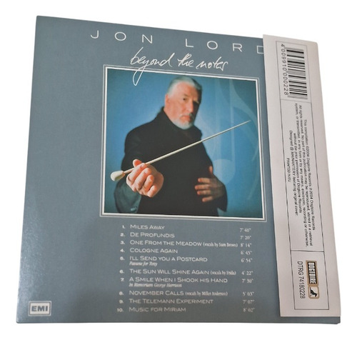 Jon Lord Beyond The Notes Mini Lp Cd Europa Edición Limitada