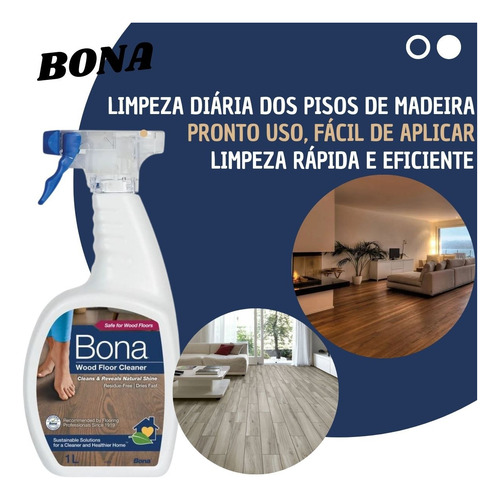 Limpador Piso De Madeira Concentrado - Bona Care Cleaner 1l