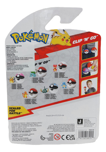 Magby + Premier Ball - Clip 'n' Go - Figura Pokémon Jazwares (Usado)