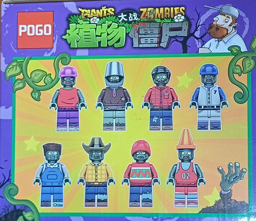 Combo De 12 Sobres Sorpresa Muñecos Plantas Versus Zombies
