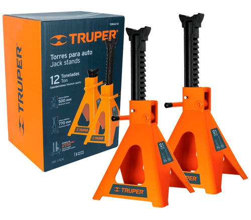 Torre Para Auto, 12 Toneladas, 2 Piezas Truper 14847