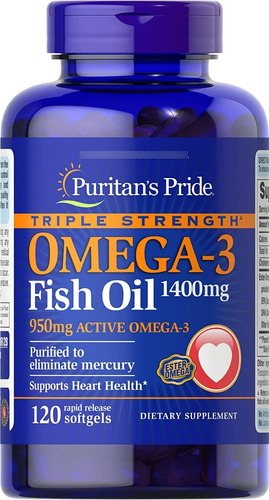 Ultra Omega 3 1400mg Max +epa +dha 120u-salud Cardio-cerebro