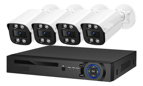 Kit De Sistema De Cámara De Seguridad De 8 Mp Micrófono De