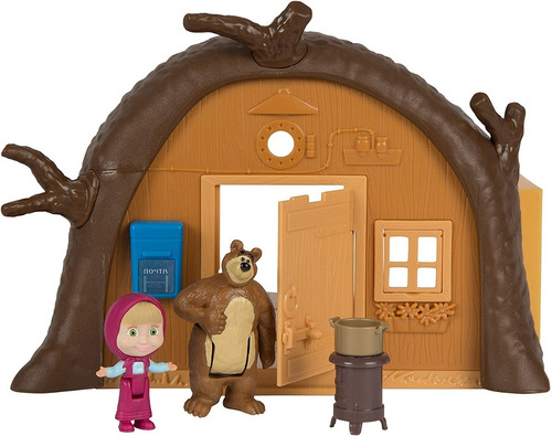 Imagen 5 de 9 de Casa Oso Masha Y El Oso Playset Original