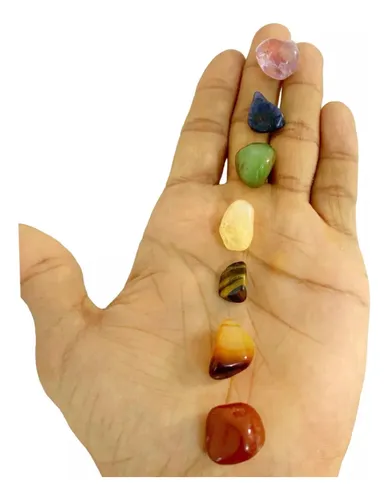 comprar Kit Piedras 7 Chakras Naturalales Equilibrio Armonia Meditacion Reiki Curazos Energeticos Paz Interior Joyas Amuleto Cristal Citrino Lapislazuli Agata Verde Ojo Tigre Cornalina Jaspe Aura Purificacion