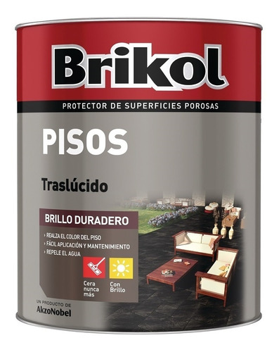 Brikol Pisos Traslúcido Colores 1lt - Imagen Pinturerías - 