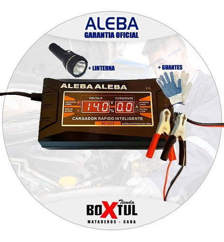 Cargador De Bateria 12v Auto Moto Pinza Aleba Bc-1210